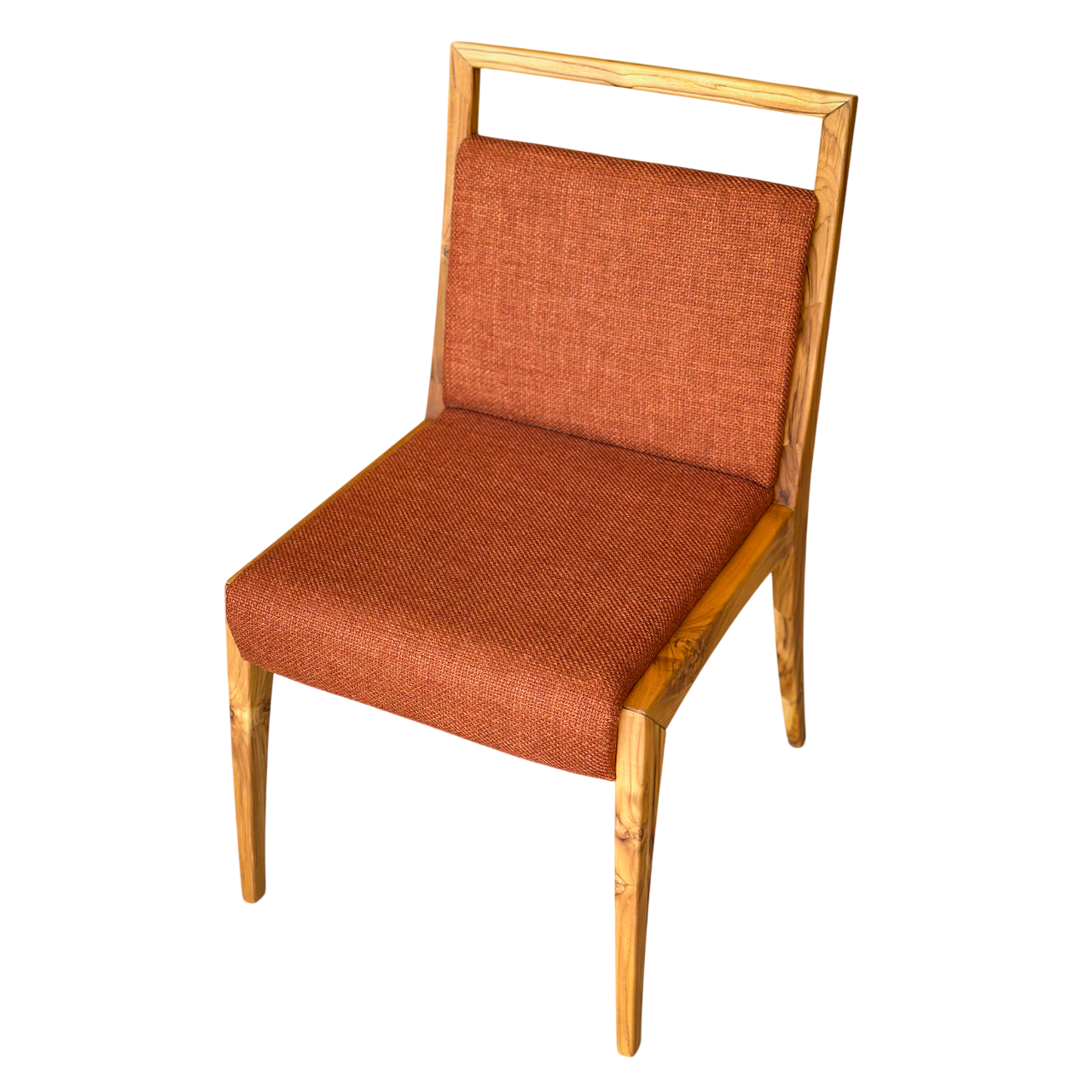 Cadeira de Madeira Maciça Encosto e Assento Estofado - Uultis