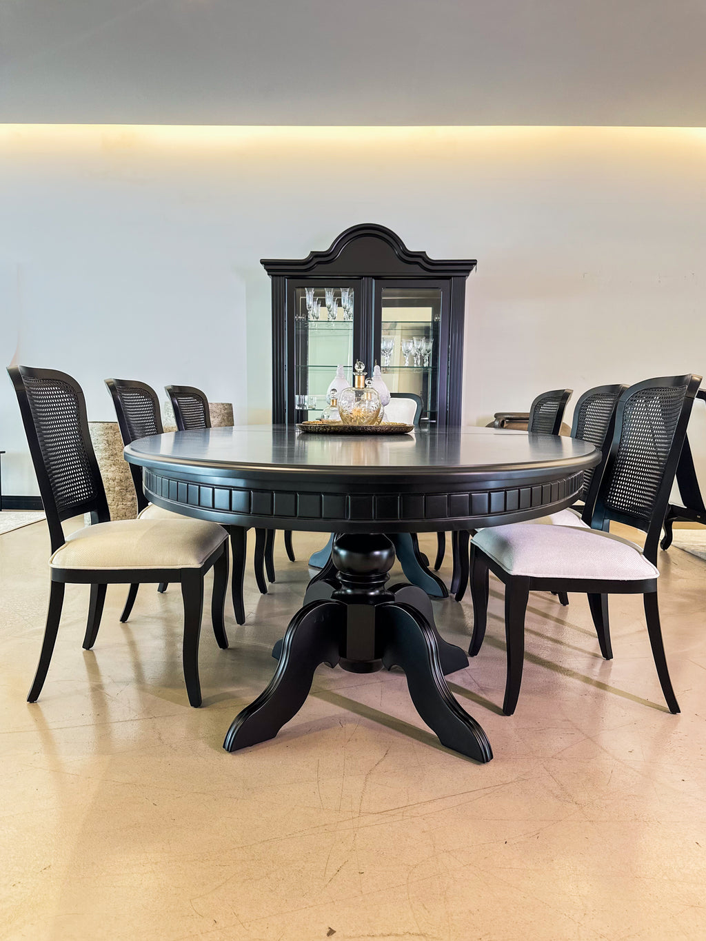 Mesa de Jantar Provençal Preta 3,20m - Kleiner
