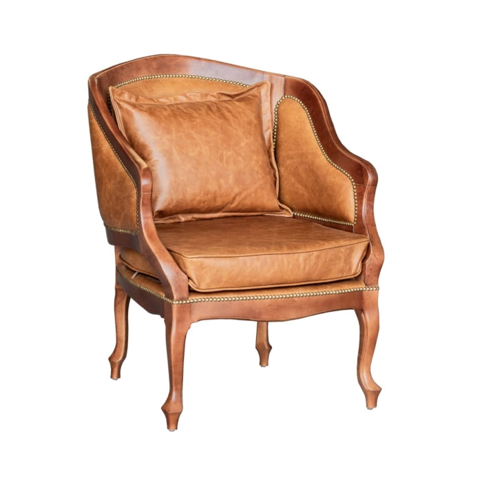 Poltrona em Couro Natural - Kleiner