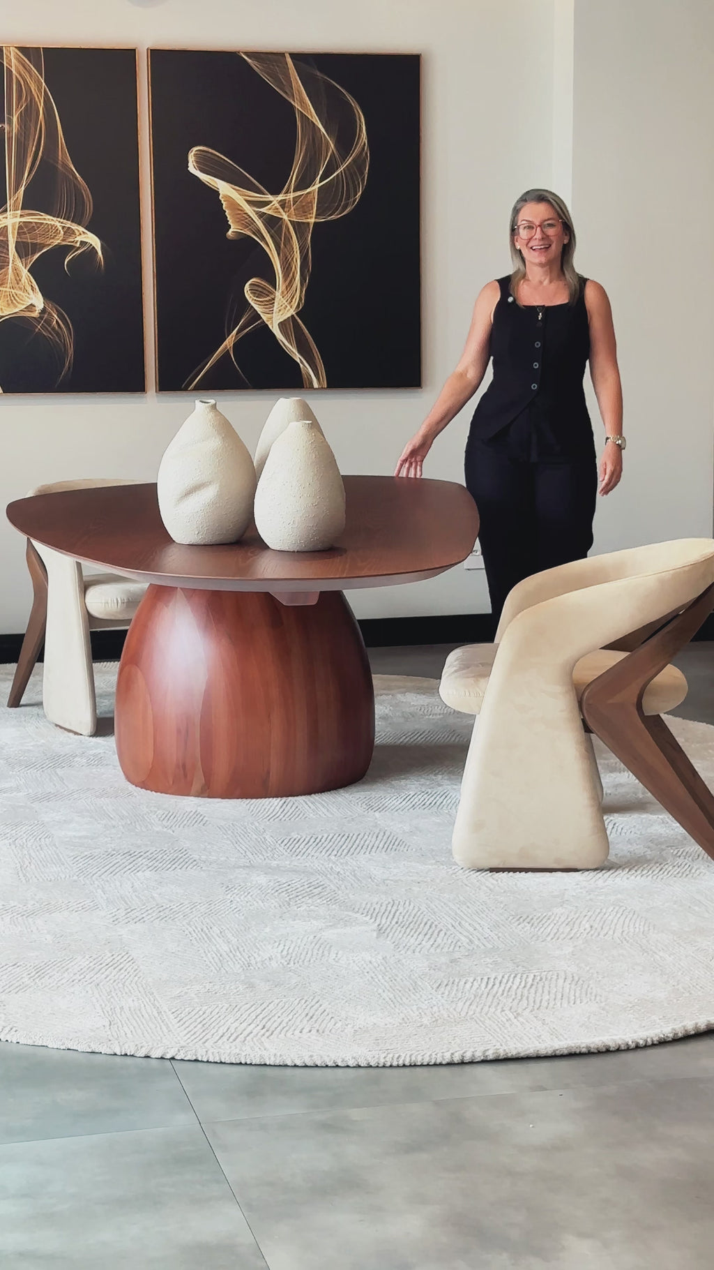 Mesa de Jantar Orgânica 2,40x1,27m